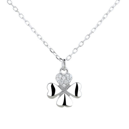 925 Sterling Silver Simple Temperament Clavicle Necklace