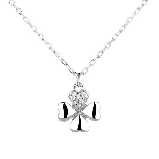 925 Sterling Silver Simple Temperament Clavicle Necklace