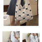 Bow High Sense Light Luxury Minority Shoulder Bag Casual Knitted Woven Bag