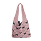 Bow High Sense Light Luxury Minority Shoulder Bag Casual Knitted Woven Bag