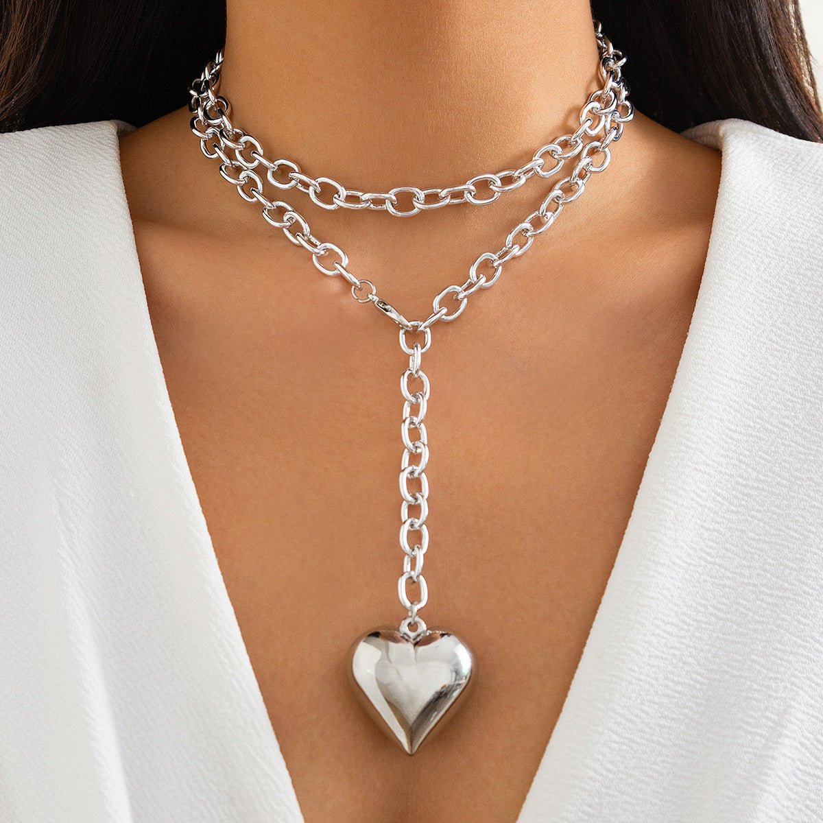 Love Acrylic Pendant Necklace